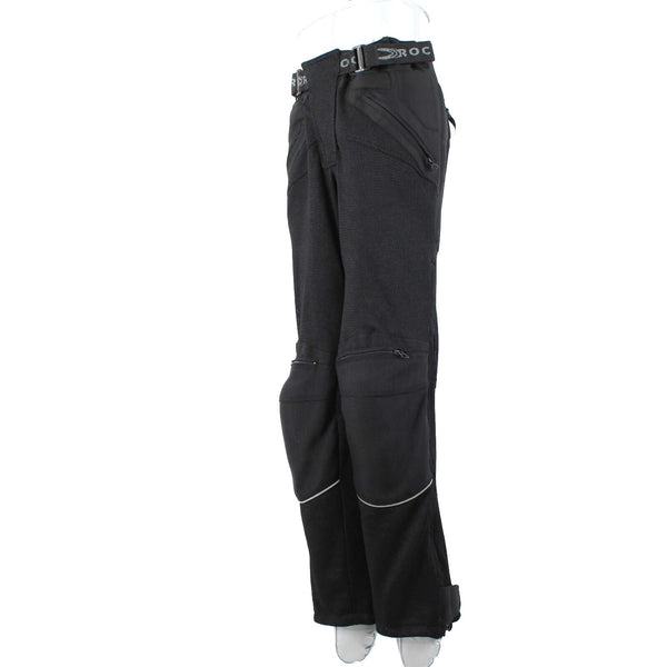 Joe Rocket Sz L 12-14 Black Nylon Mesh Mixed Media Padded Motorcycle Pants