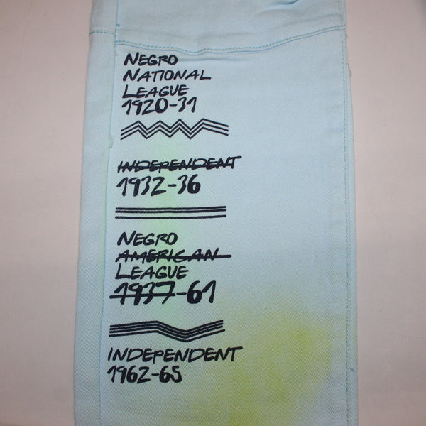 Stall & Dean Jeans NEW $120 Sz 42 x 34 Blue Yellow Multi Cotton Spandex Jeans
