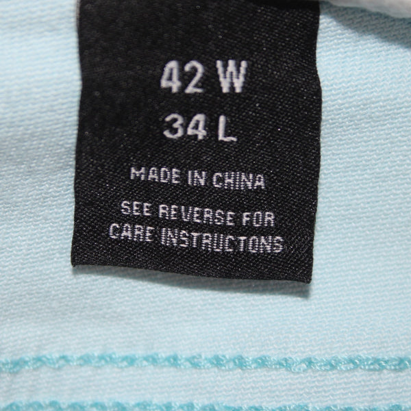 Stall & Dean Jeans NEW $120 Sz 42 x 34 Blue Yellow Multi Cotton Spandex Jeans