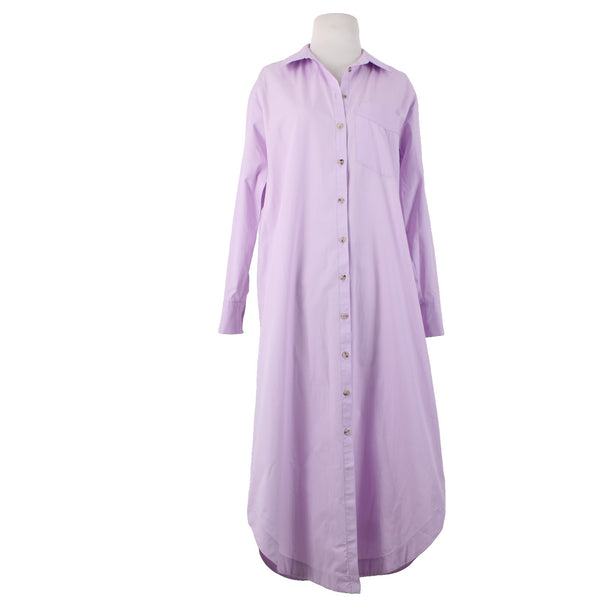 Maeve Dress NEW $148 Sz XS Lavender Purple Buttons 100% Cotton Dress