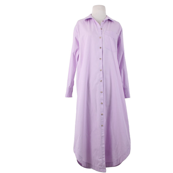 Maeve Dress NEW $148 Sz XS Lavender Purple Buttons 100% Cotton Dress