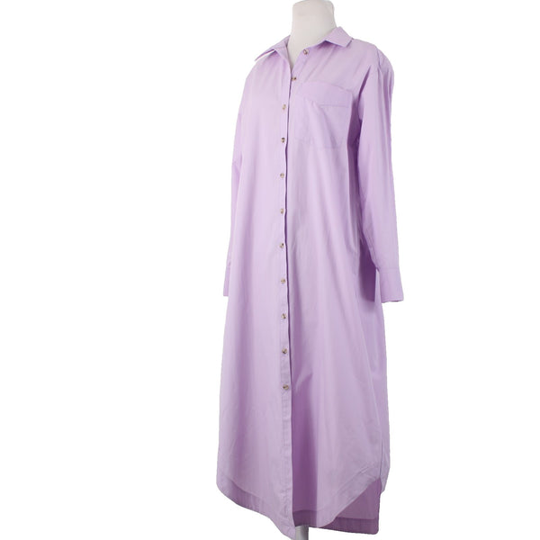 Maeve Dress NEW $148 Sz XS Lavender Purple Buttons 100% Cotton Dress