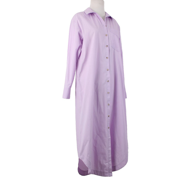 Maeve Dress NEW $148 Sz XS Lavender Purple Buttons 100% Cotton Dress