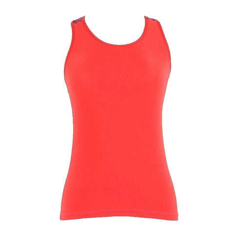 90 Degrees Sz L 12 Kids Pink Purple Racerback Polyester Spandex Active Wear Top