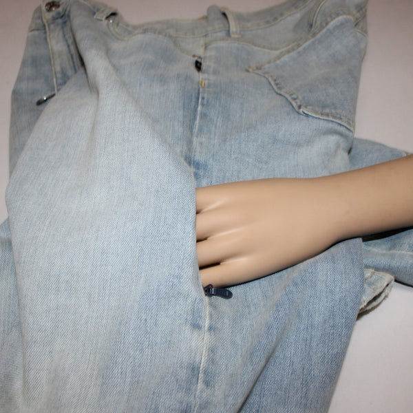 Shane Gonzales Jeans Midnight Studios Sz 33 x 33 Blue Denim Cotton Elastane Jean