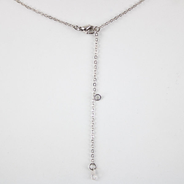 ALLISON Name Silvertone Rhinestone 14.5" Multi Ring 4.5" Ext Necklace 2