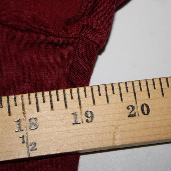 Ann Taylor NEW $54 Sz XL Burgundy Red Twisted Neck Lyocell Spandex Top