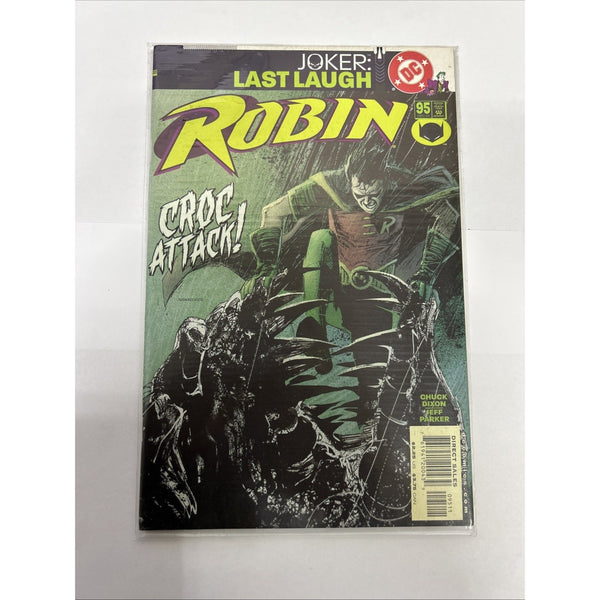 Dc Comic Comic Book Robin #95 2001 Croc Attack Comic Book