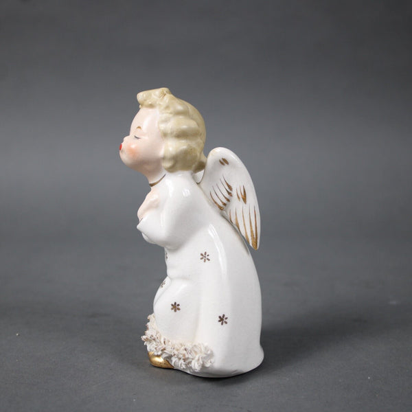 Fine A QualityvWhite Gold Multi Fine Quality Japan 5" Angel Girl Kiss Figurine