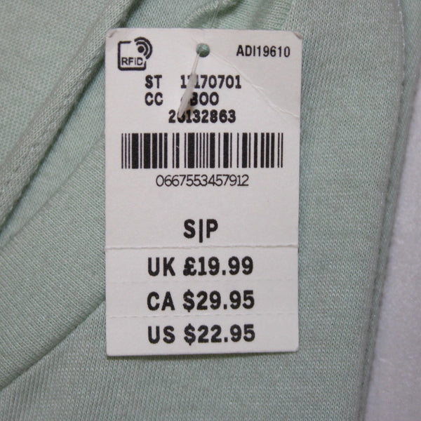 Pink AW Top NEW $30 Sz SP Mint Green Twisted Racer Back Cotton Poly AW Top