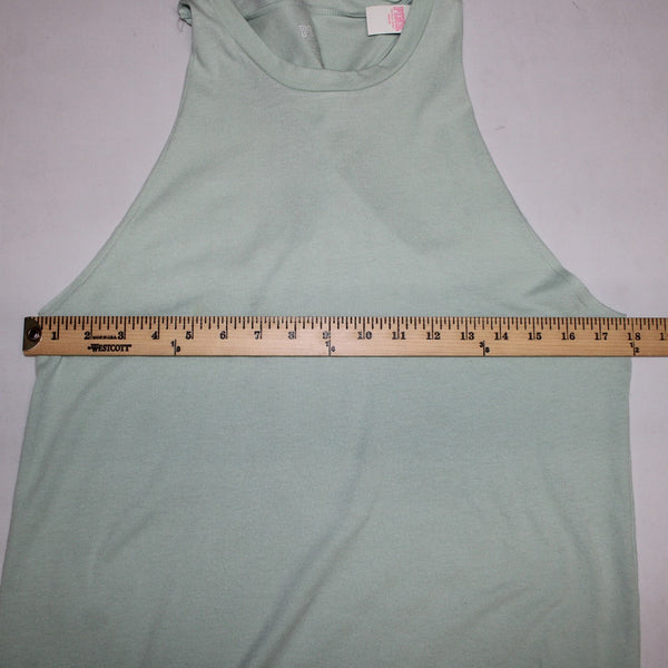 Pink AW Top NEW $30 Sz SP Mint Green Twisted Racer Back Cotton Poly AW Top