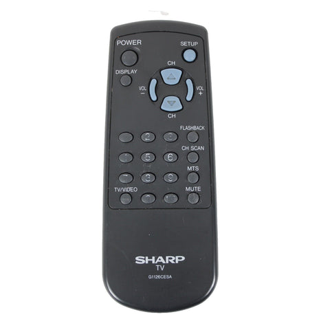 Sharp TV G1126CESA NOT TESTED Remote Control
