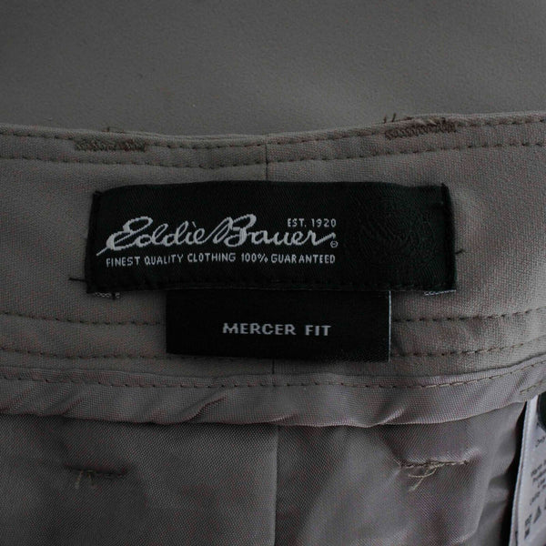 Eddie Bauer NEW Sz 14 X 32 Beige Tan Lined Mercer Fit Poly Spandex Pant