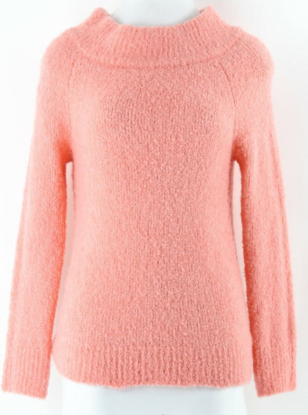 Moth XS Coral Acrylic Wool Polyester Alpaca Pullover Sweater