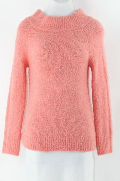 Moth XS Coral Acrylic Wool Polyester Alpaca Pullover Sweater