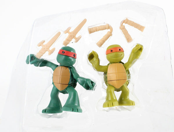 Teenage Mutant Ninja Turtles 2013 Raphael & Michelangelo 2" Action Figure