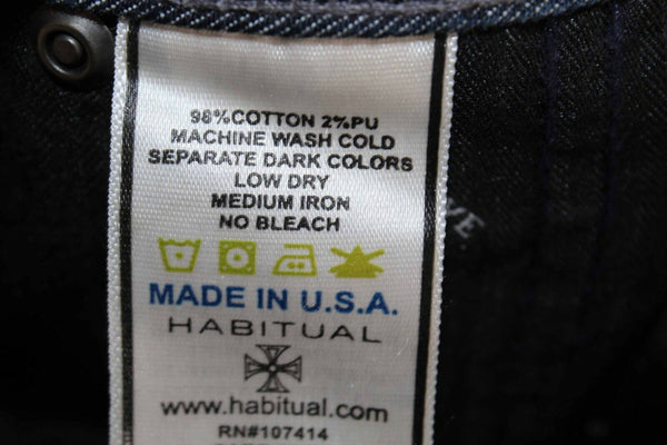 Habitual Sz 26 x 28 Blue Denim Bootcut Cotton Polyurethane Blend Jeans