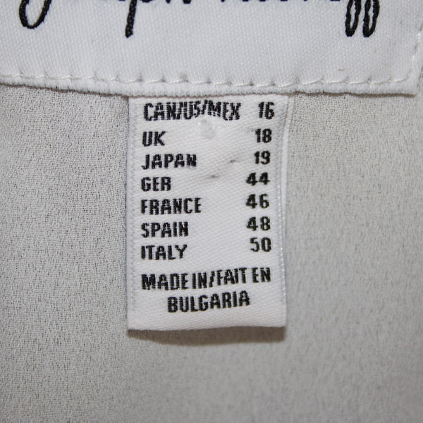 Joseph Robkoff Top Sz 16 Black White Layered 100% Polyester Top