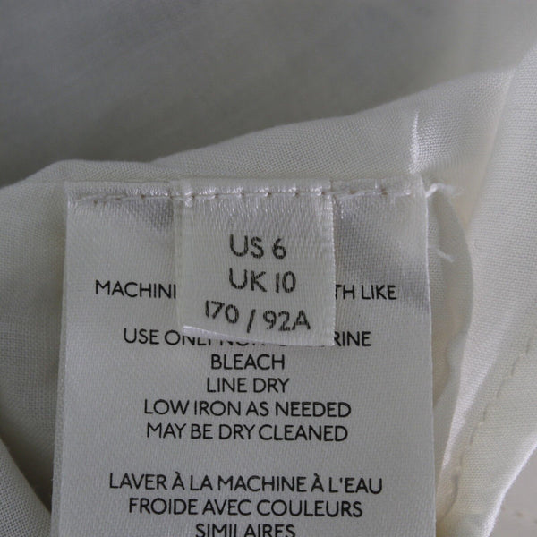 Free People NEW $128 Sz 6 Yellow Multi Floral Lined V Tie Smocked Viscose Dress