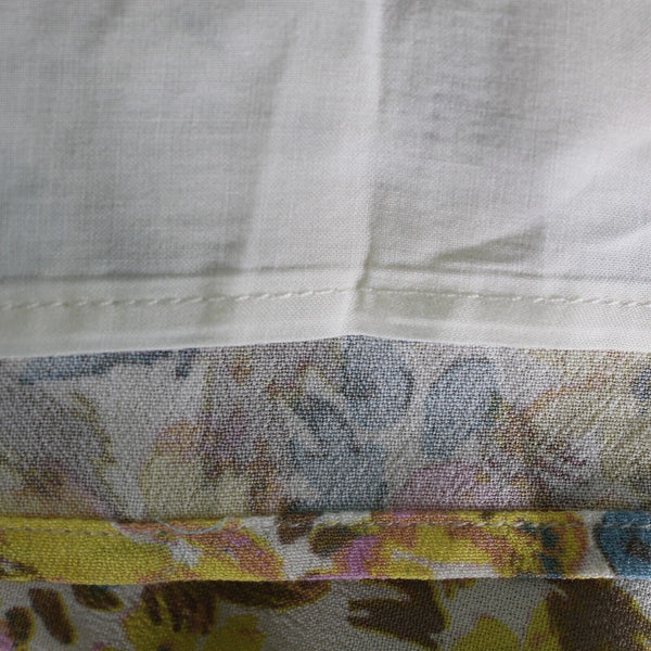 Free People NEW $128 Sz 6 Yellow Multi Floral Lined V Tie Smocked Viscose Dress