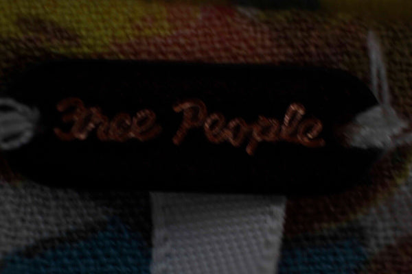 Free People NEW $128 Sz 6 Yellow Multi Floral Lined V Tie Smocked Viscose Dress