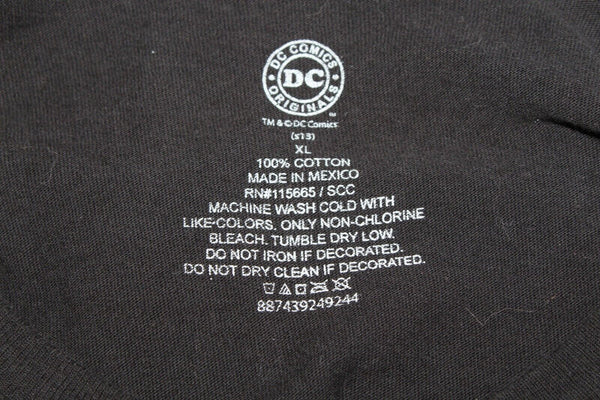 DC Comics Superman Batman Sz XL Black Multi 100% Cotton T Shirt