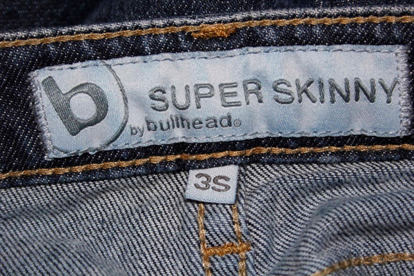 Bullhead Super Skinny Sz 3S x 28 Denim 5 Pocket Jeans