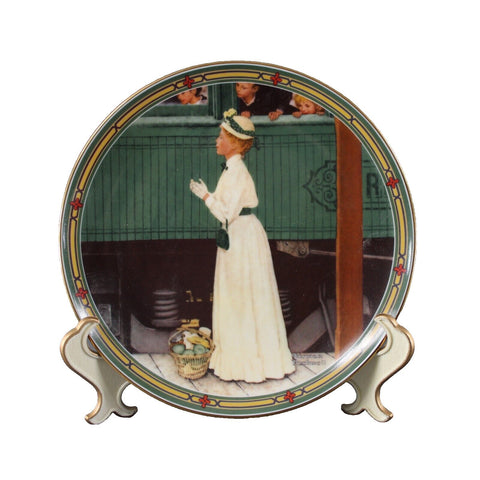 Edwin M Knowles 1986 A Mothers Welcome By Norman Rockwell # 18773A Plate