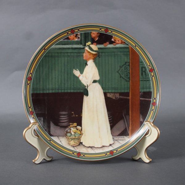 Edwin M Knowles 1986 A Mothers Welcome By Norman Rockwell # 18773A Plate