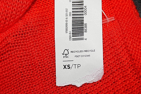 Old Navy NEW Sz XS Orange Cotton Rayon Blend Mixed Media Knit Top