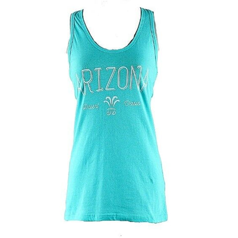 Ringspun Delta NEW $15 Sz M Mint Green White Cotton Spandex Arizona Top