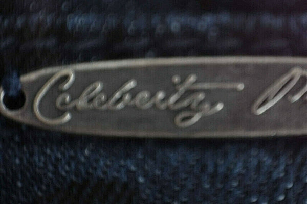 Celebrity Pink Sz 1 x 31 Navy Black Animal Skinny Cotton Poly Spandex Jeans