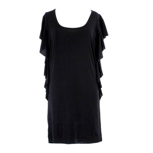Rachel Roy NEW $89 Sz XS Black Short Sleeve Rayon Polyester Short Dress