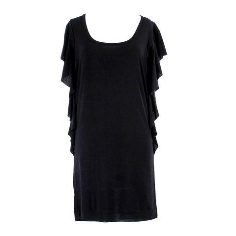 Rachel Roy NEW $89 Sz XS Black Short Sleeve Rayon Polyester Short Dress