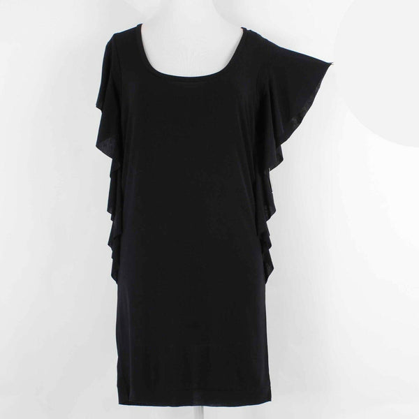 Rachel Roy NEW $89 Sz XS Black Short Sleeve Rayon Polyester Short Dress