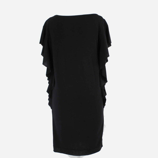 Rachel Roy NEW $89 Sz XS Black Short Sleeve Rayon Polyester Short Dress