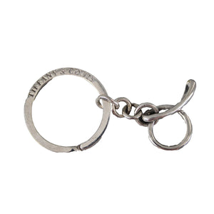 Tiffany Co Sterling Silver Round Artistic Circle Key Chain