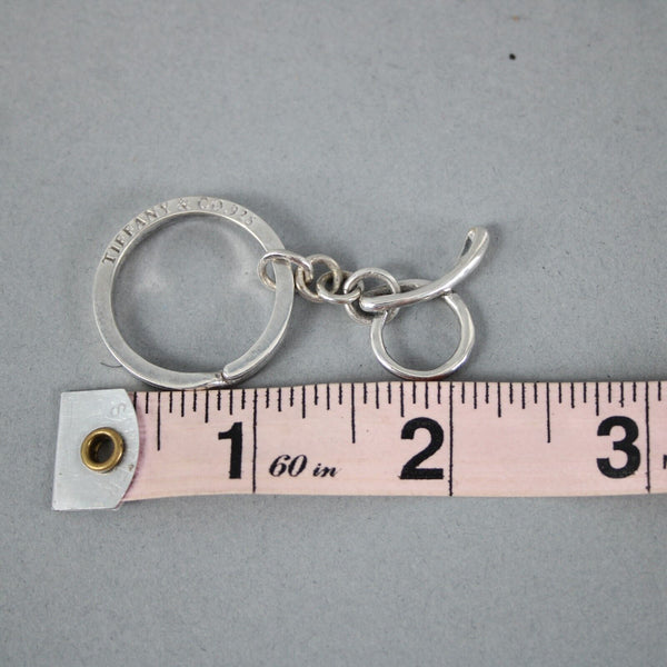 Tiffany Co Sterling Silver Round Artistic Circle Key Chain