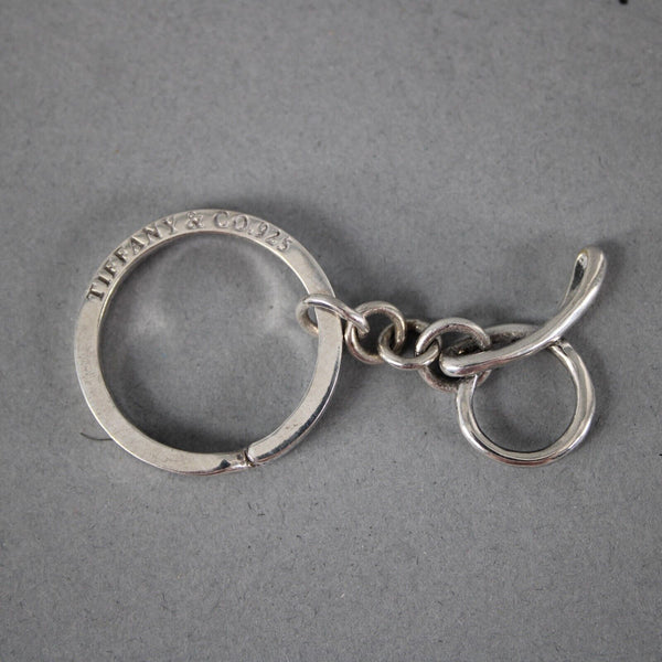 Tiffany Co Sterling Silver Round Artistic Circle Key Chain