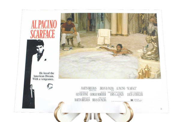 Al Pacino Scarface 1983 Universal Studios 8 X 11 Bath Tub Scene Photograph