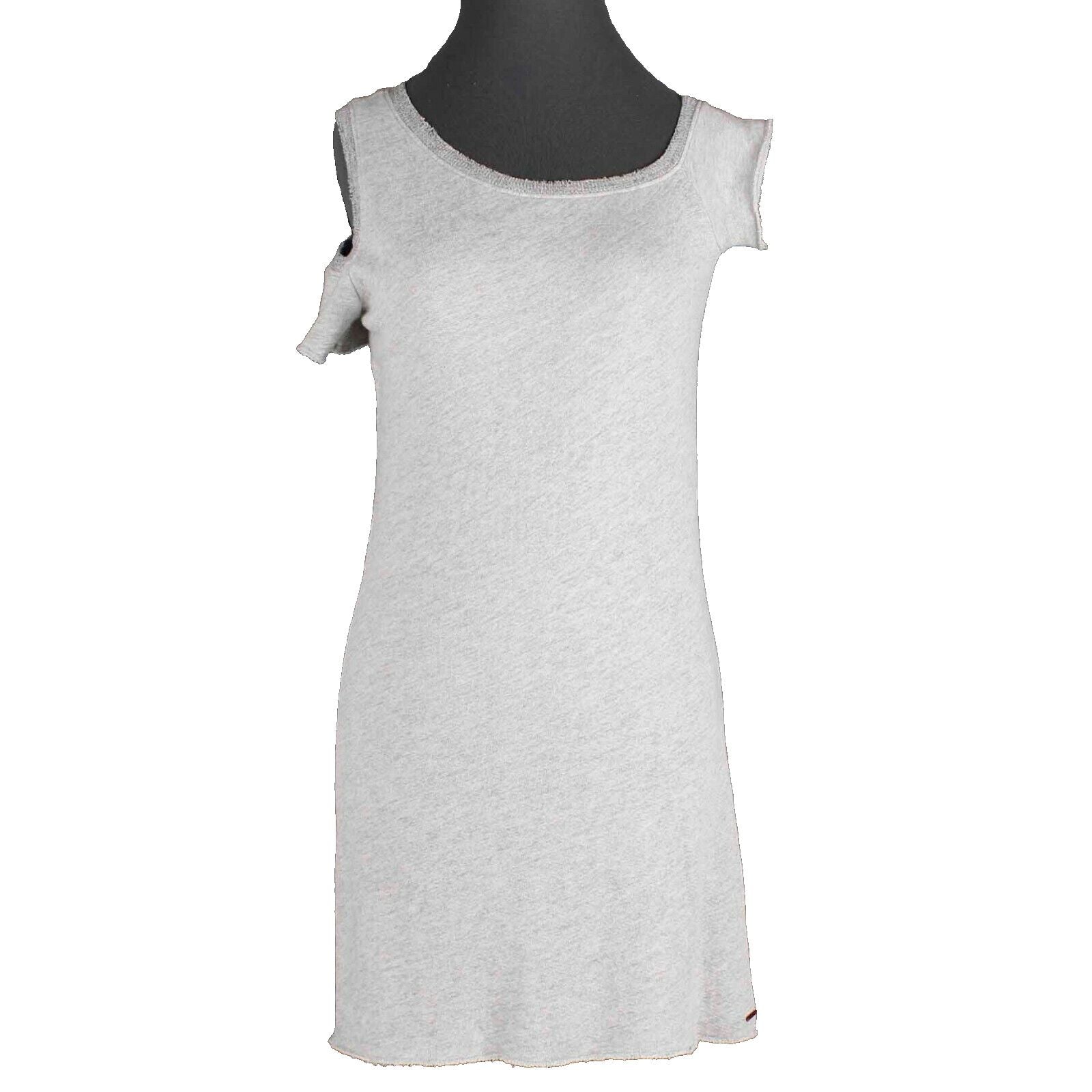 Philanthropy NEW Sz XS Heather Gray Cold Shoulder & Cap Cotton Blend Tunic