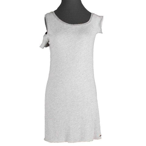 Philanthropy NEW Sz XS Heather Gray Cold Shoulder & Cap Cotton Blend Tunic