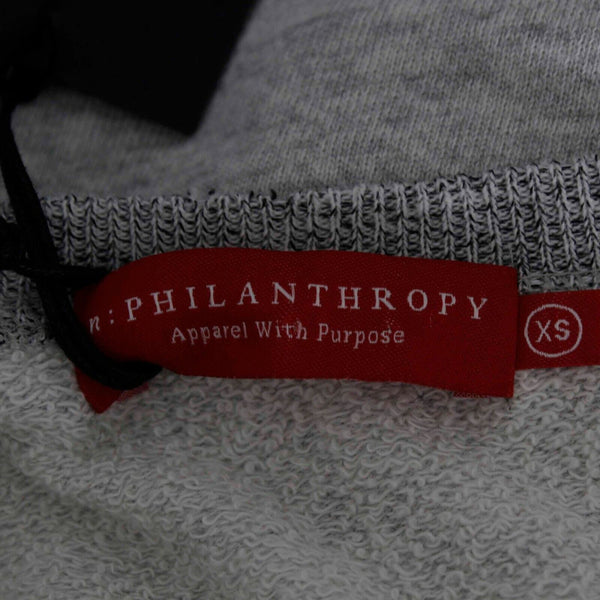 Philanthropy NEW Sz XS Heather Gray Cold Shoulder & Cap Cotton Blend Tunic
