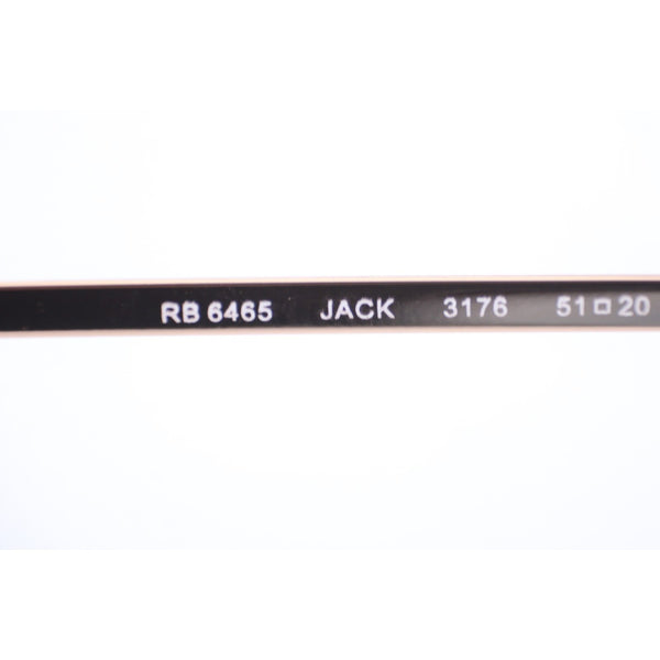 Ray Ban NEW Frames Jack RB 6465 3176 51 20 140 Rose Gold Tone W/ Case Frames