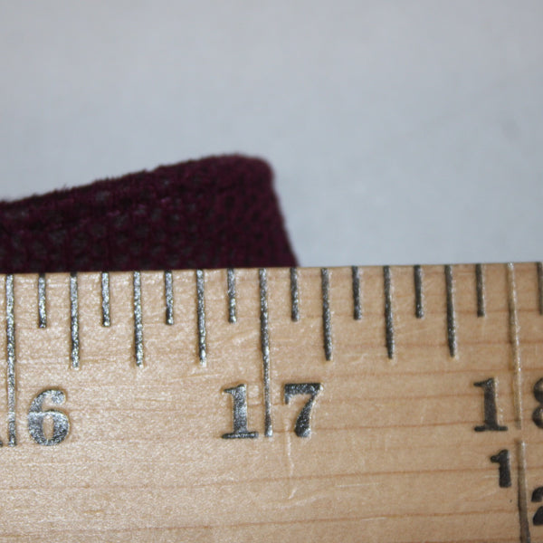 Chicos Pant Sz 1 x 30 Burgundy Red Textured Ankle Peachskin Pant