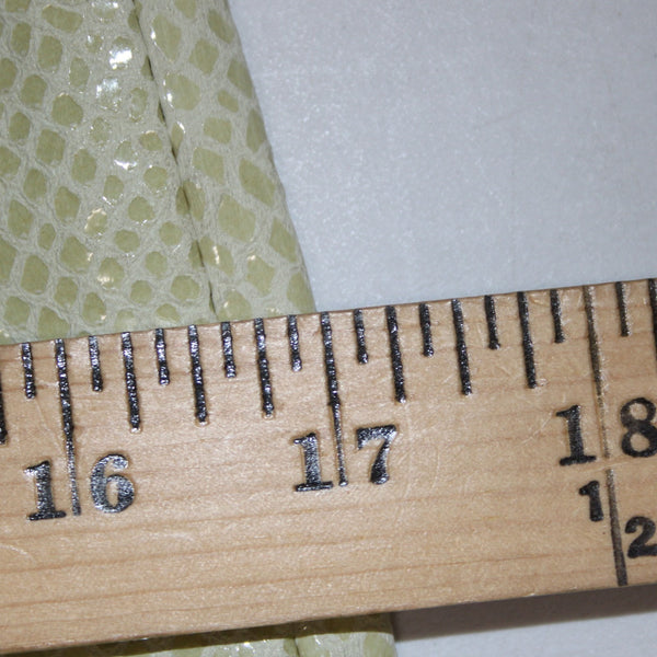 Rocco Damelio Dero Skirt Suit Sz 4 Light Green Croco Patterned Leather Lined