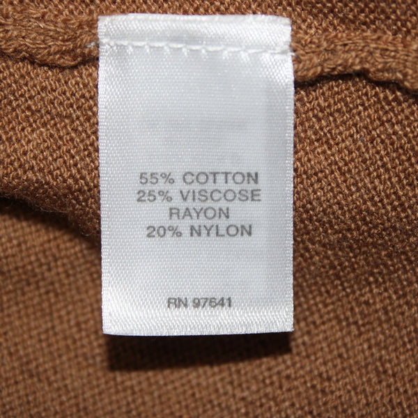 J Jill Sweater NEW $79 Vicuna Sz M Brown Turtleneck Tunic Cotton Viscose Sweater