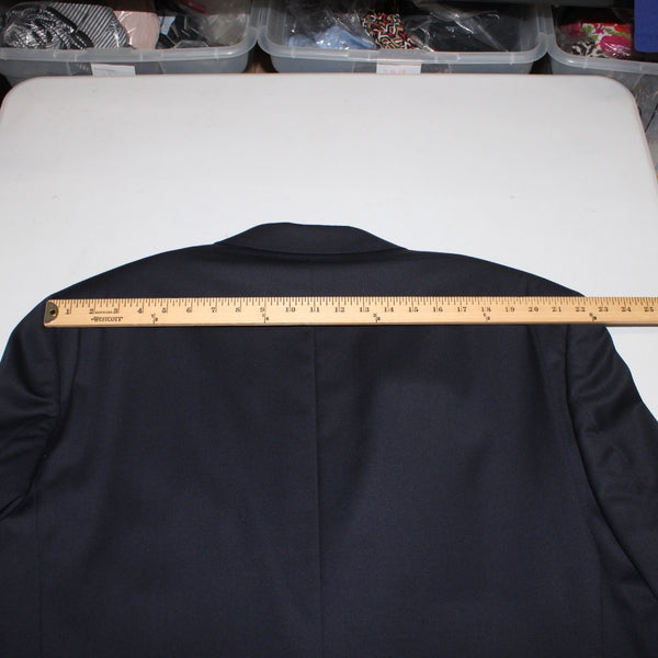 Jack Victor Sz 52PL Blazer Jacket Powellwood Navy Blue Two Button 100% Wool
