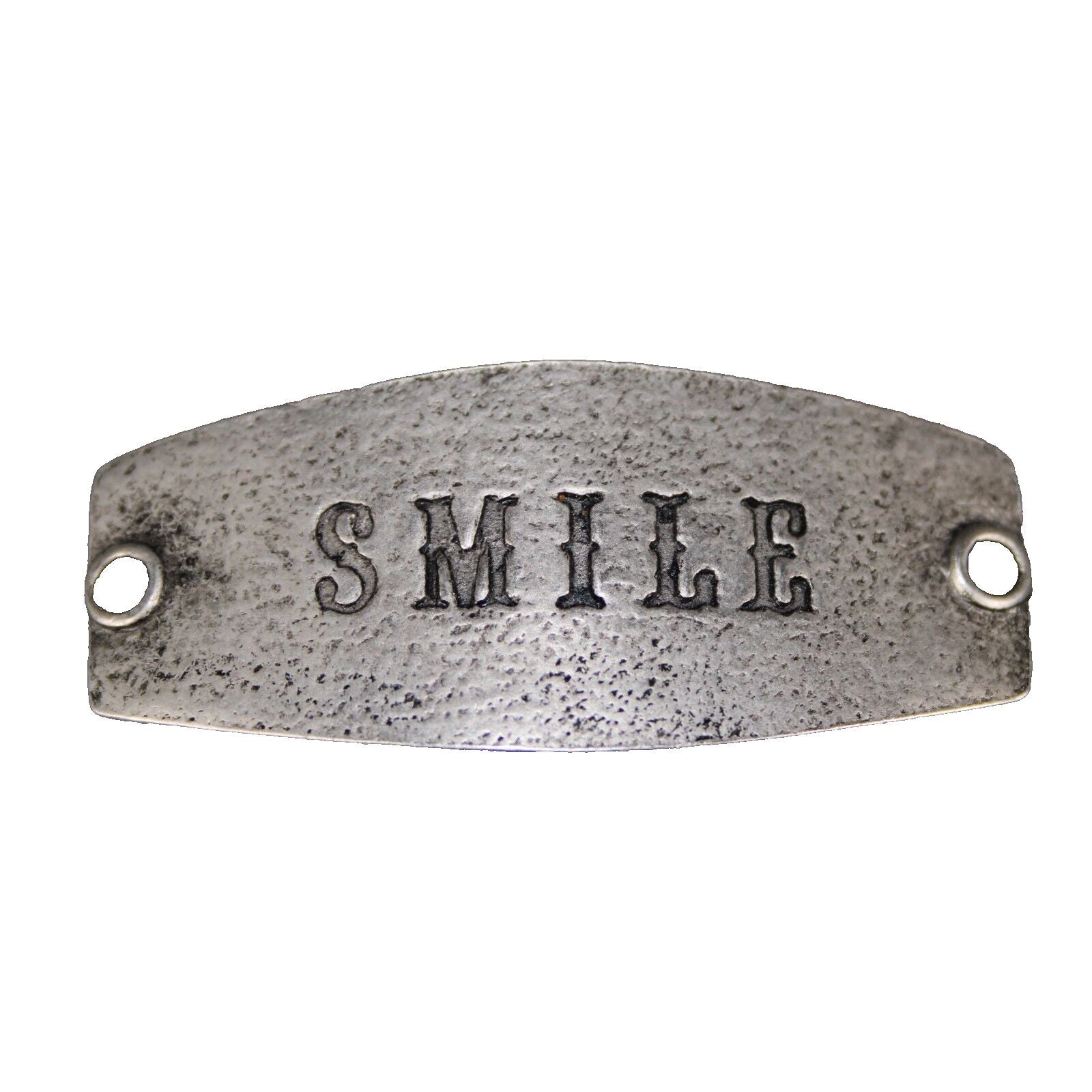 LE NEW $18 Silver Metal SMILE Charm