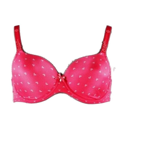 Rosa Faia 42E Cup New $99 LOUISA 5658.253 Pink White Padded Cup Underwire Bra
